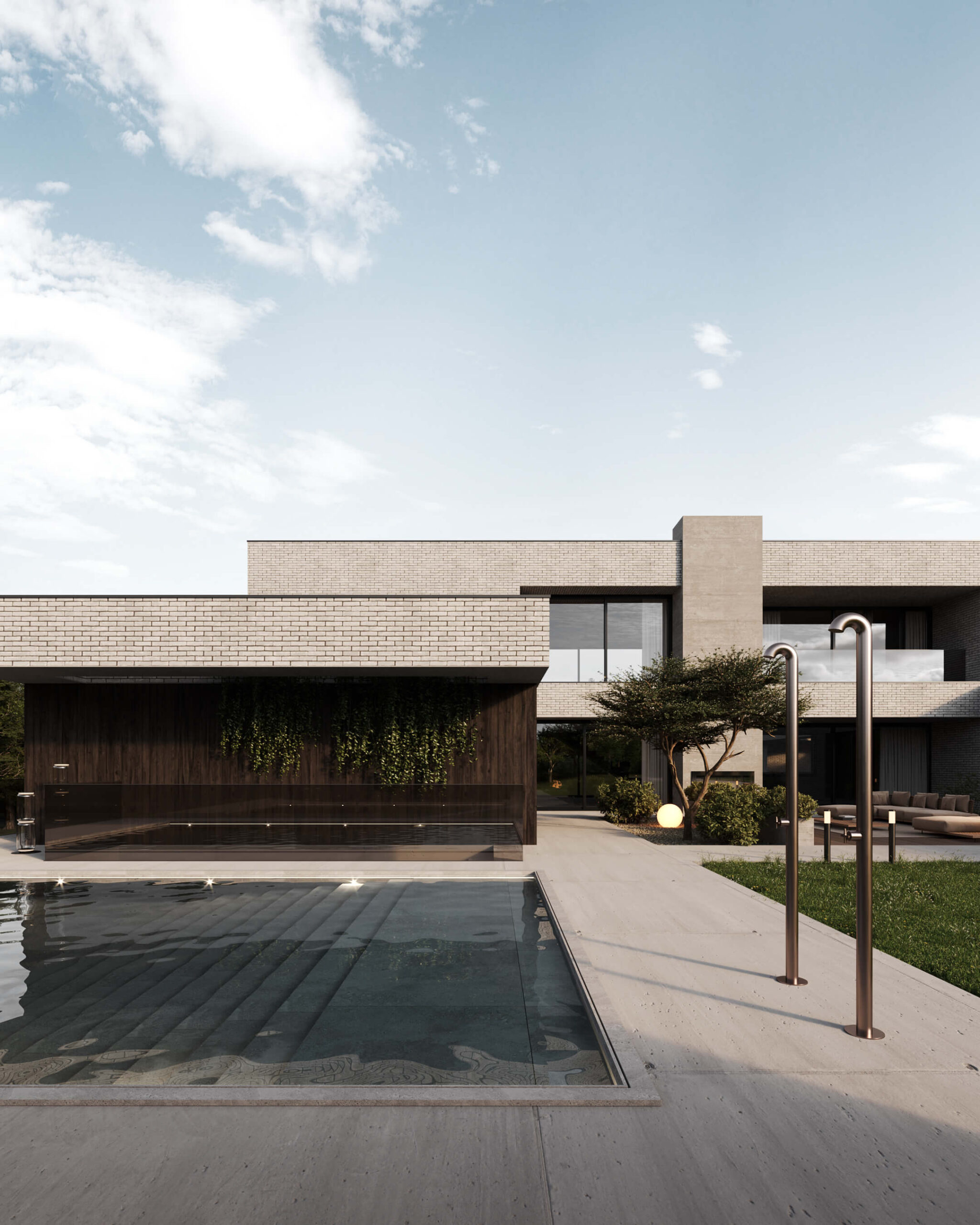 Nowoczesny dom z basenem i minimalistycznym designem. Lipsko.