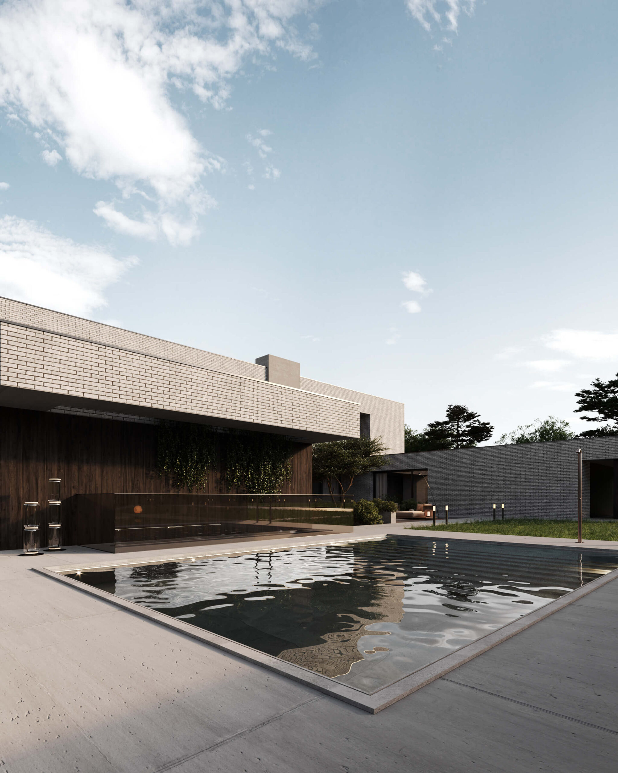 Nowoczesny dom z basenem. Architektura Lipsko.