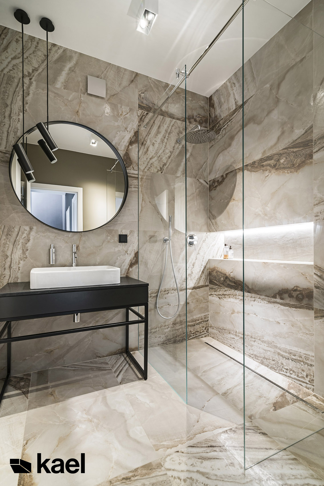 Łazienka - Ostródzka - projekt wnętrza Kael