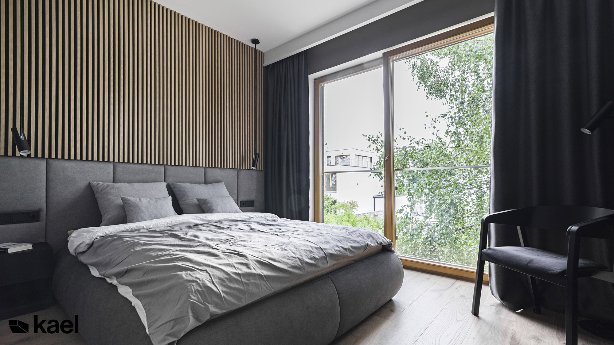 Sypialnia - projekt wnętrza Kael Ostródzka