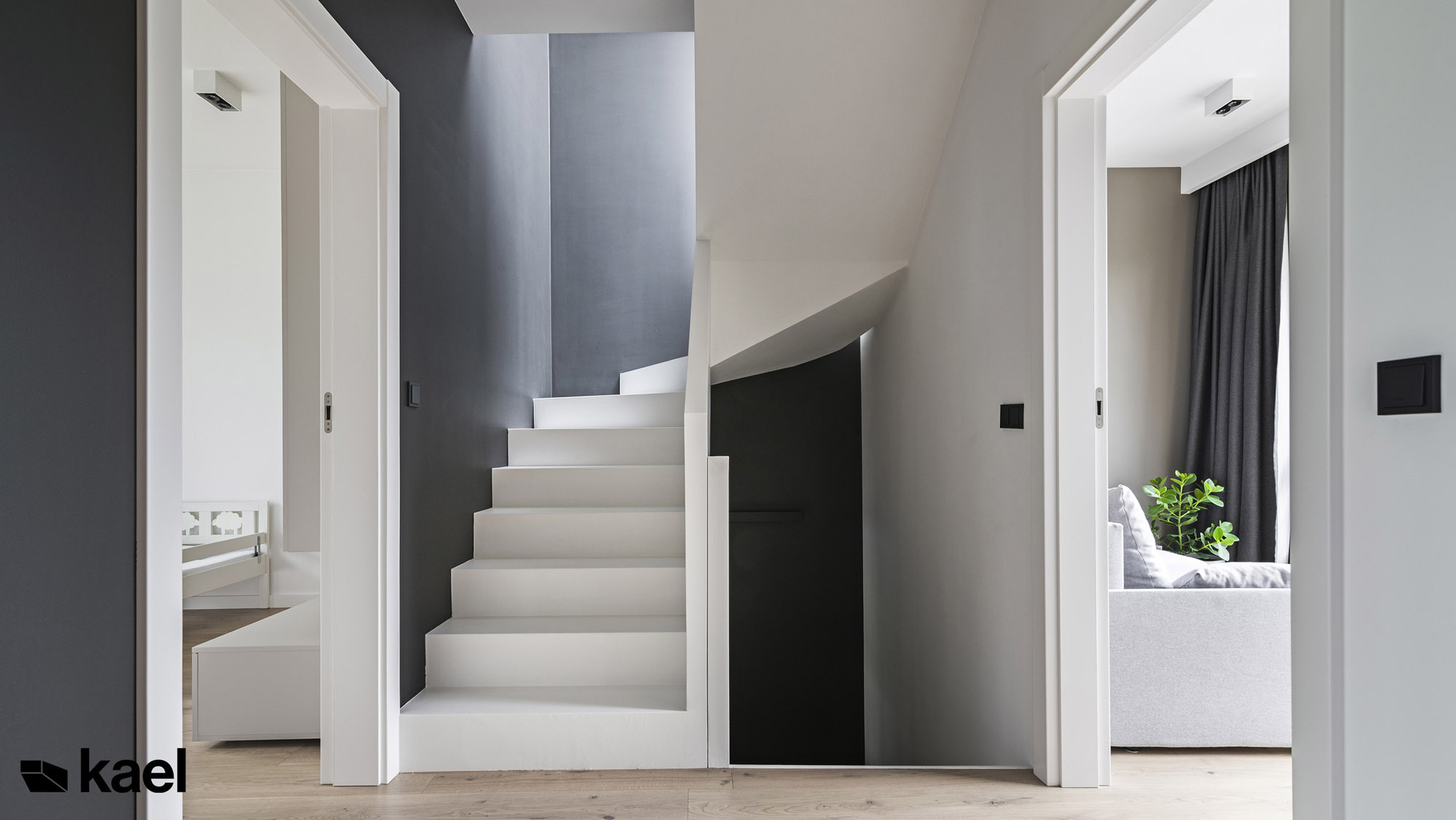 Schody - Ostródzka - projekt wnętrza Kael