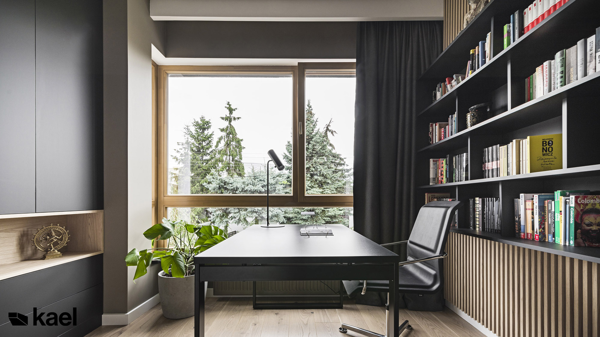 Gabinet - Ostródzka - projekt wnętrza Kael